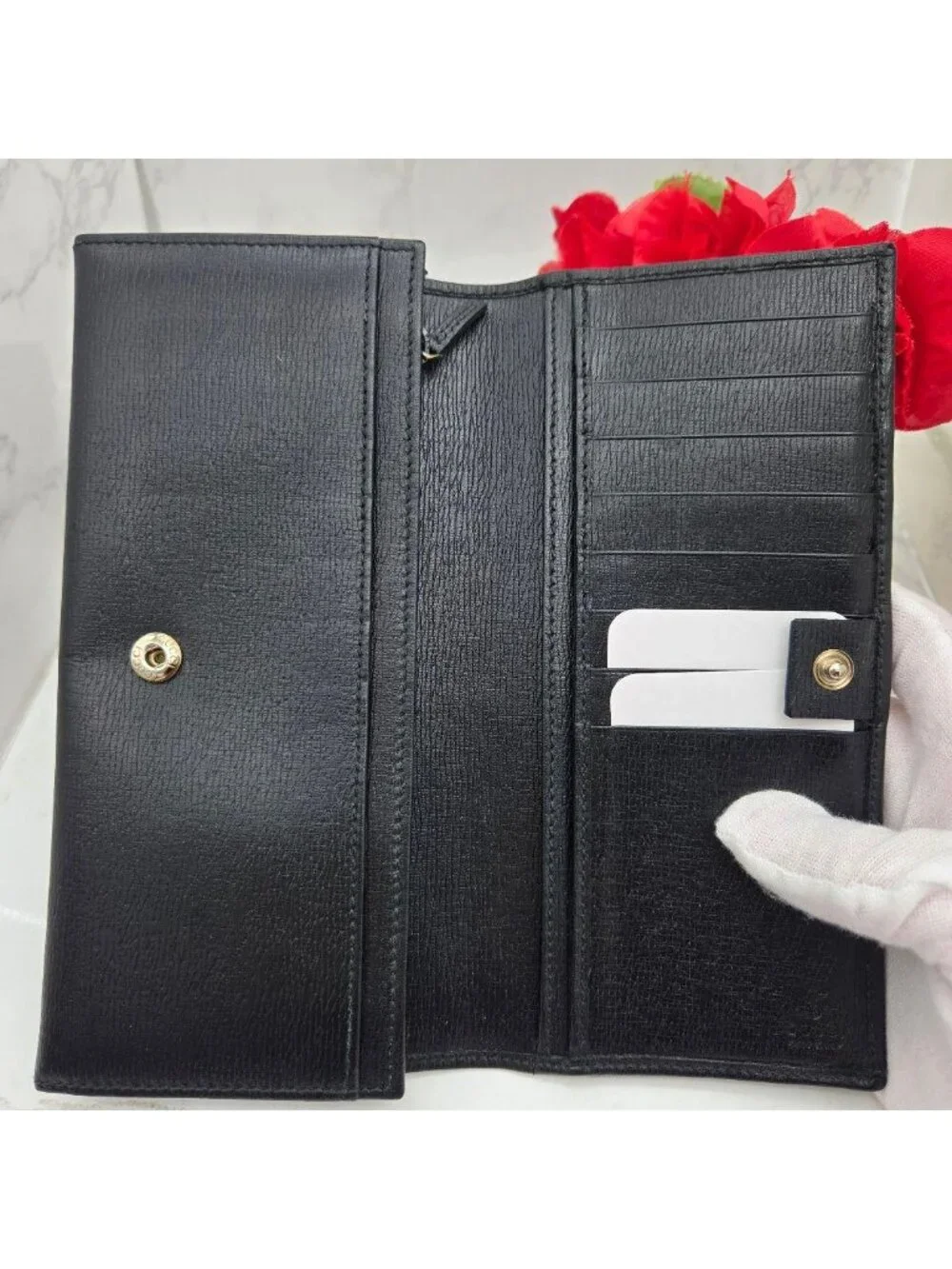 Gucci Long Wallet Wallet Horsebit Hardware Black - Picture 11 of 15